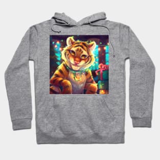 Cute Tiger Drawing Hoodie